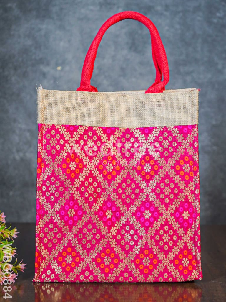 Raw Silk Jute Bag - WBG0884