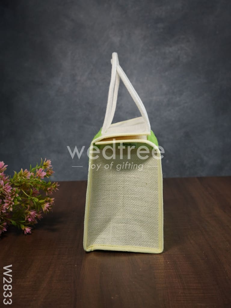 Raw Silk Jute Lunch Bag - W2833