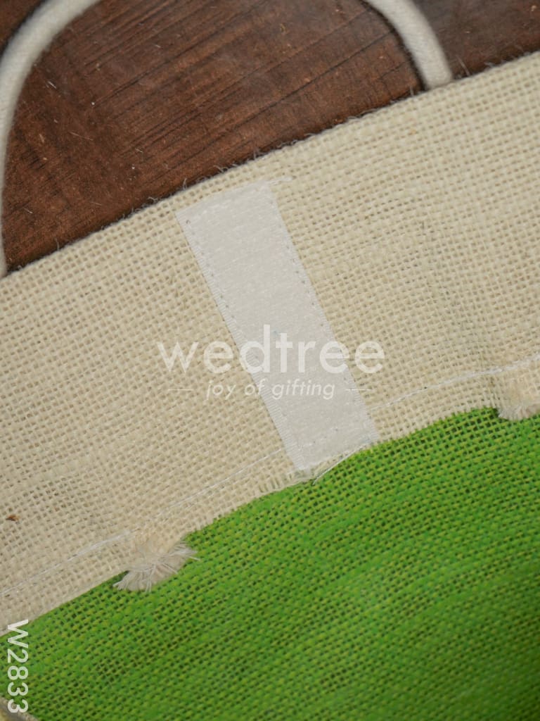 Raw Silk Jute Lunch Bag - W2833