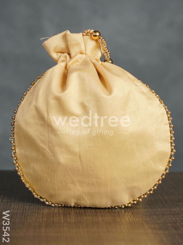 Raw Silk Potli Bag - W3542