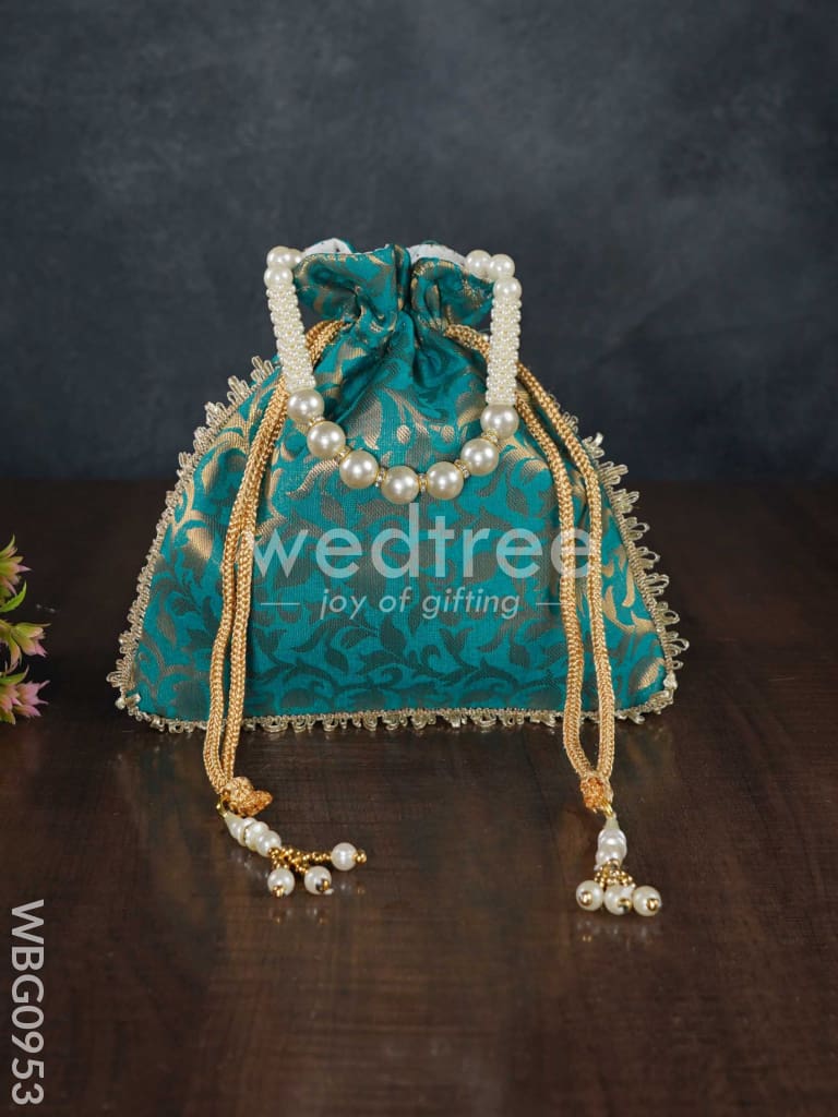 Raw Silk Potli Bag - WBG0953