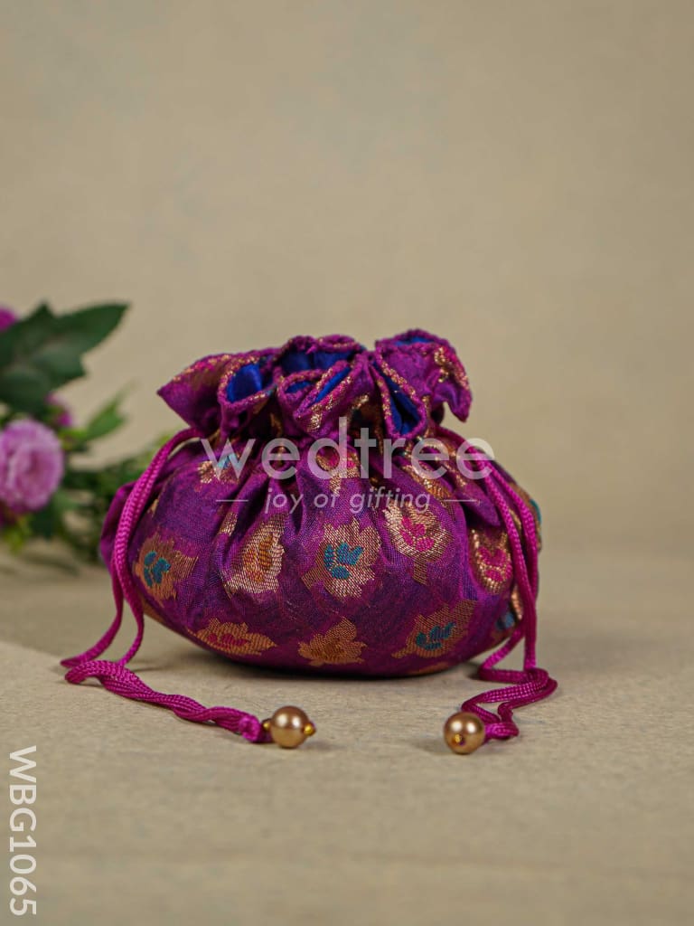 Raw Silk Potli Bag - WBG1065