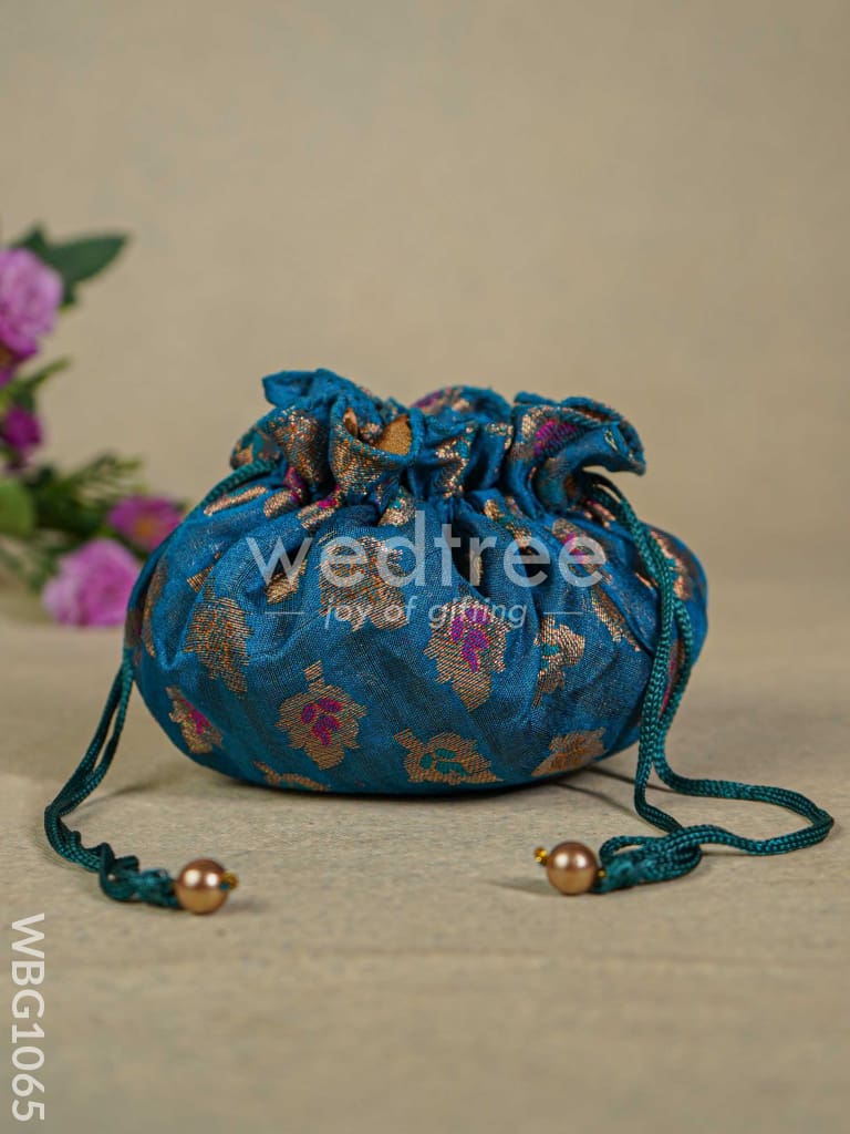 Raw Silk Potli Bag - WBG1065