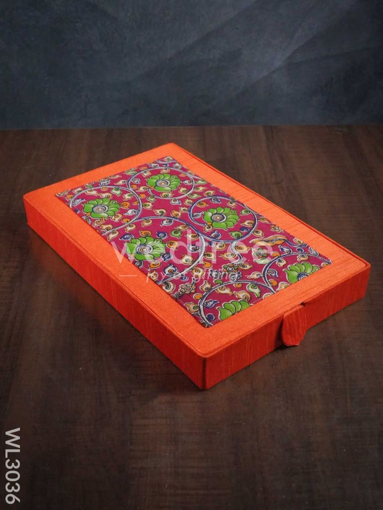 Raw Silk with Kalamkari Jewel Box - WL3036