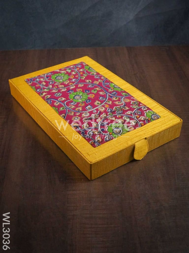 Raw Silk with Kalamkari Jewel Box - WL3036