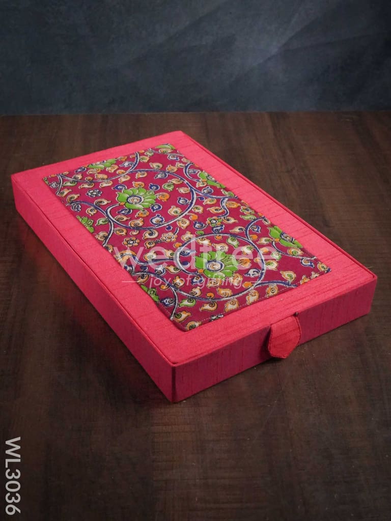 Raw Silk with Kalamkari Jewel Box - WL3036