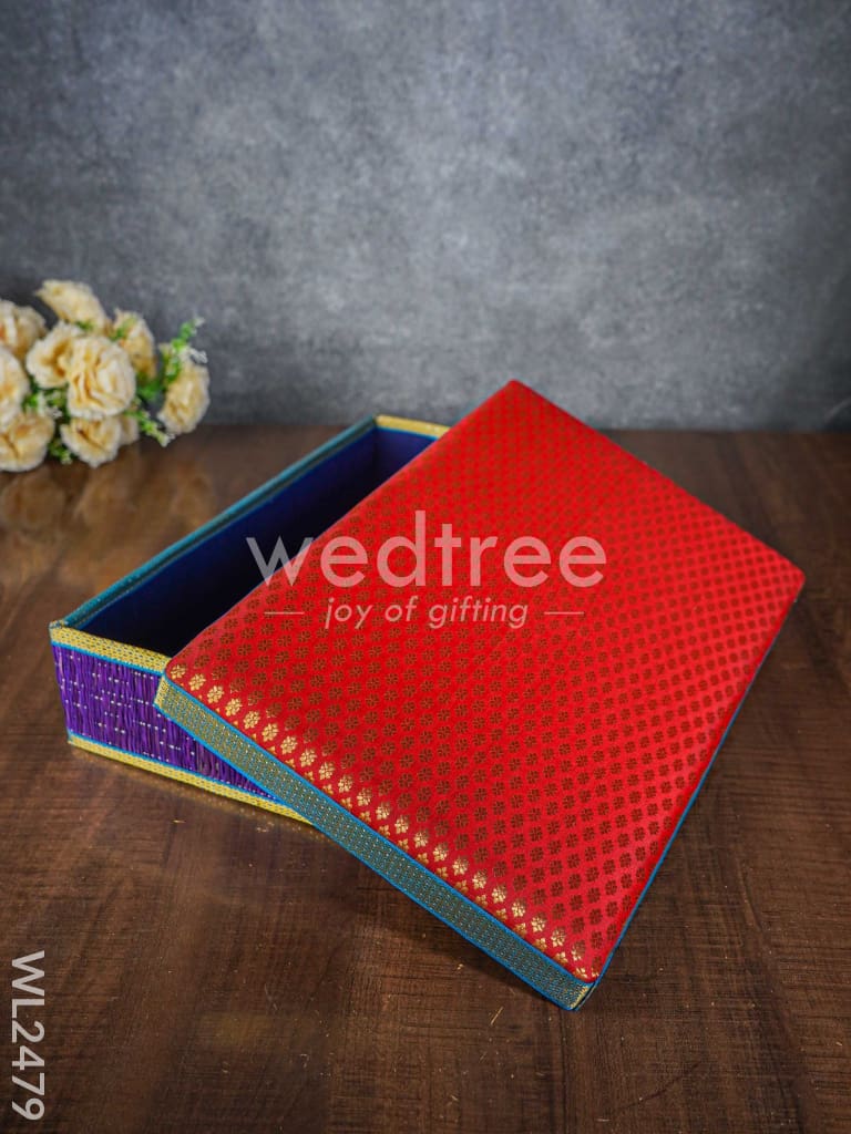 Rectangular Korai Mat Saree Box - WL2479
