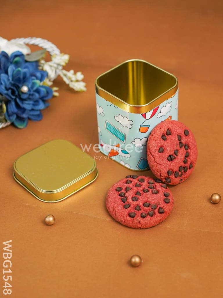 Red Velvet Cookies with Tin Box - WBG1548