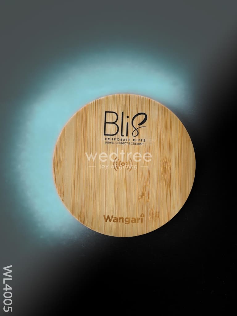 Round Bamboo Charger - 15W - WL4005