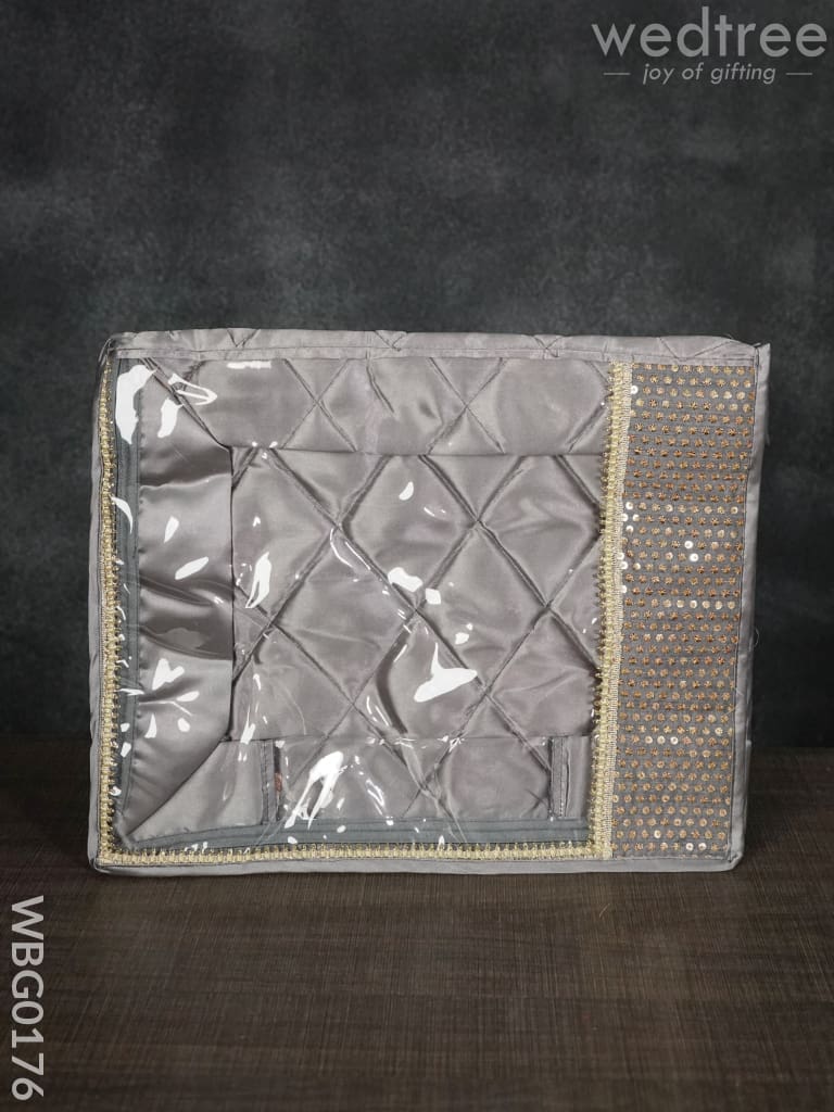 Saree Cover with Chumki Embroidery - 6Inches - WBG0176