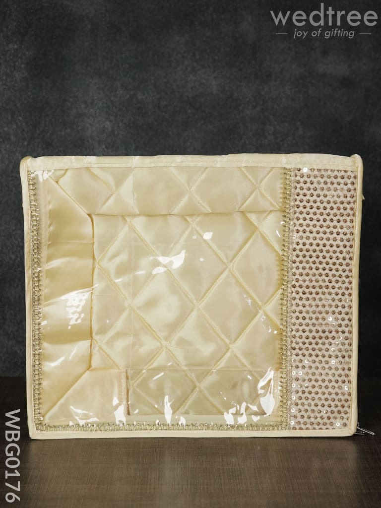 Saree Cover with Chumki Embroidery - 6Inches - WBG0176
