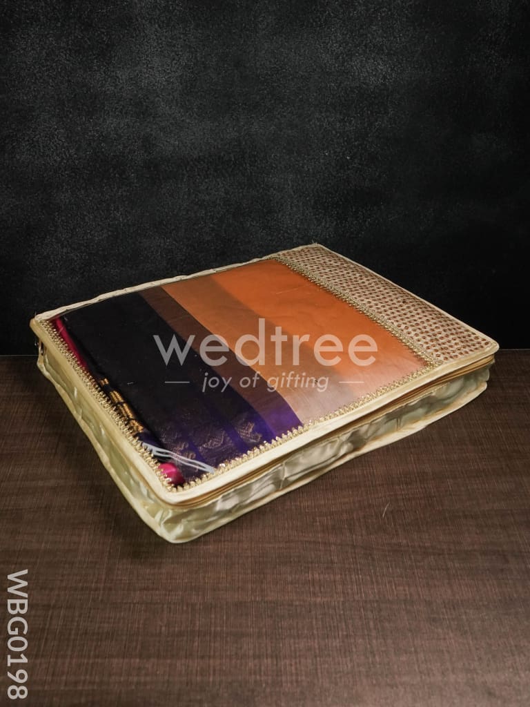 Saree Cover with Chumki work -3 Inches - WBG0198