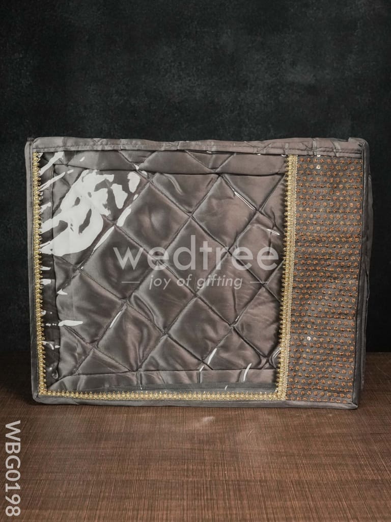 Saree Cover with Chumki work -3 Inches - WBG0198
