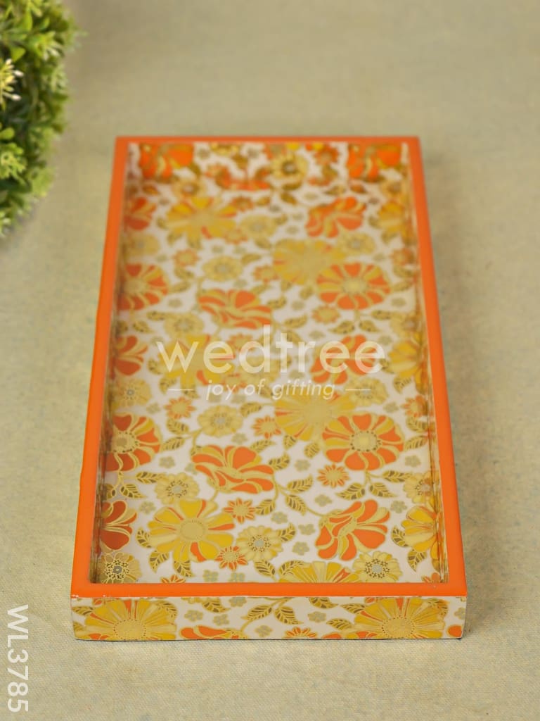 Serving Tray with Floral Digital Prints - WL3785