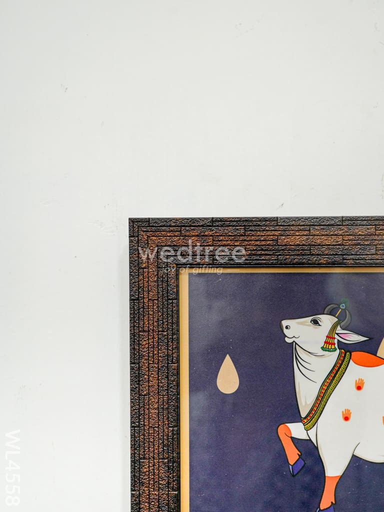 Shreenathji with Pichwai Cow Frames - 17 x 10 inch - Set of 3 - WL4558