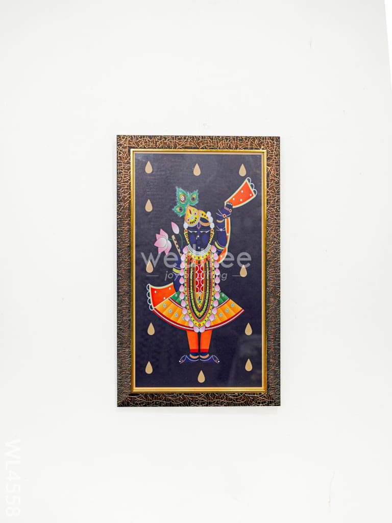 Shreenathji with Pichwai Cow Frames - 17 x 10 inch - Set of 3 - WL4558