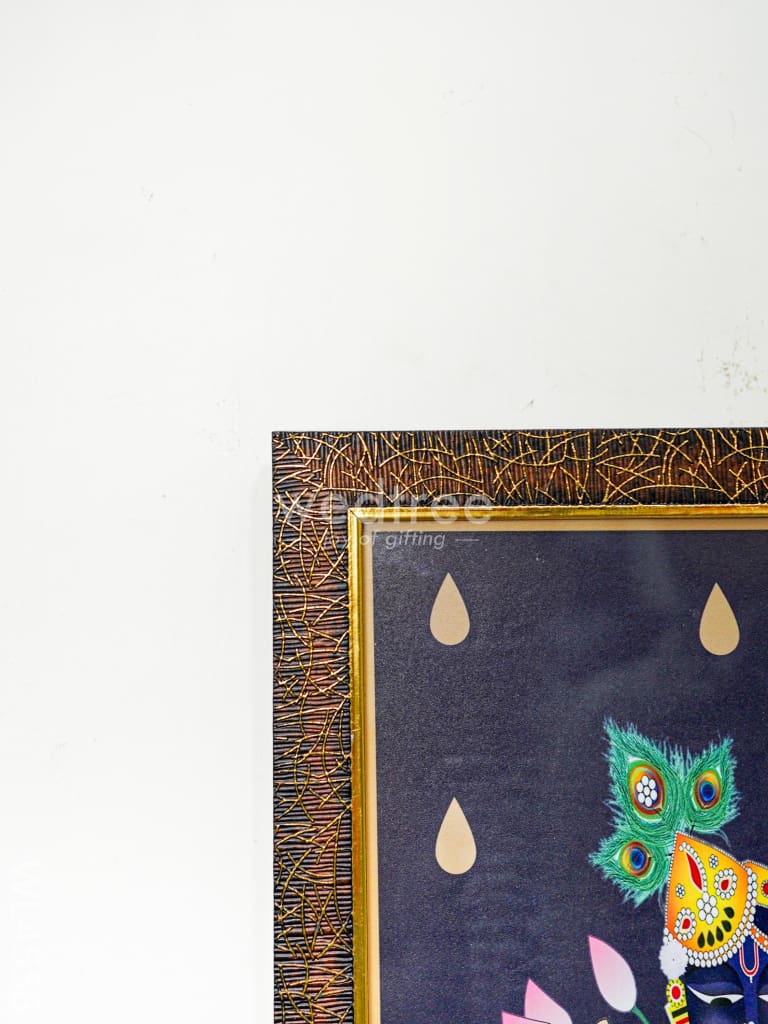 Shreenathji with Pichwai Cow Frames - 17 x 10 inch - Set of 3 - WL4558