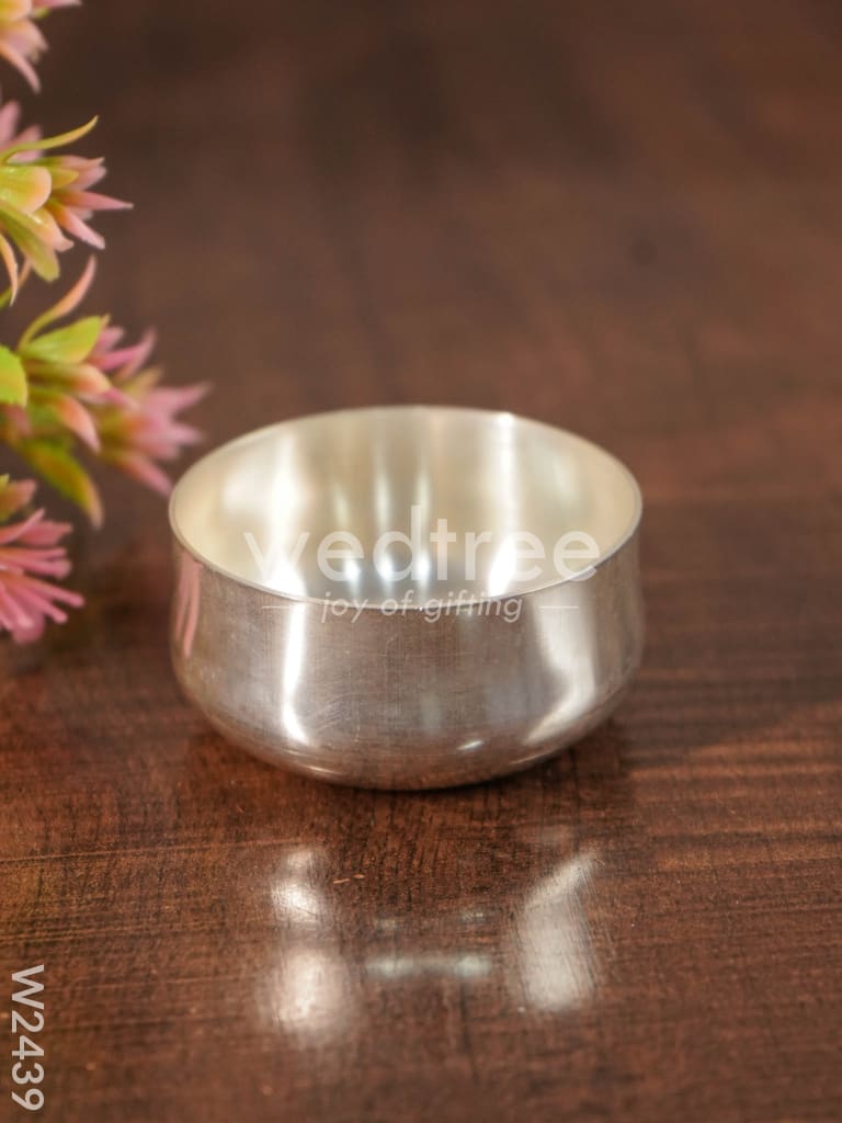Silver coated bowl small - W2439