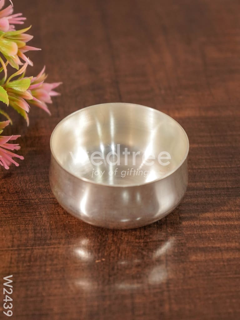 Silver coated bowl small - W2439