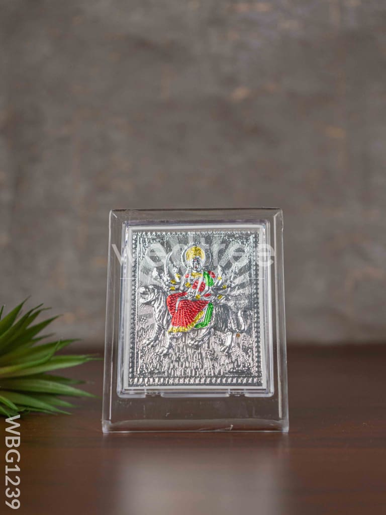 Silver Durga Photoframe with Stand - WBG1239