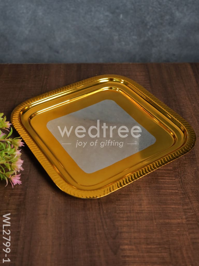 Silver & Plated Bowl (set of 4) with Plate - WL2799
