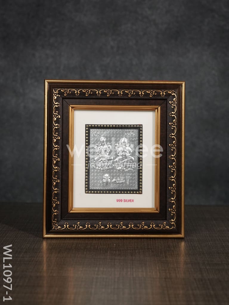 Silver Photoframe Big - Ganesh Lakshmi - WL1097