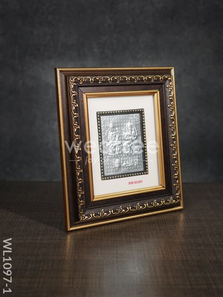 Silver Photoframe Big - Ganesh Lakshmi - WL1097