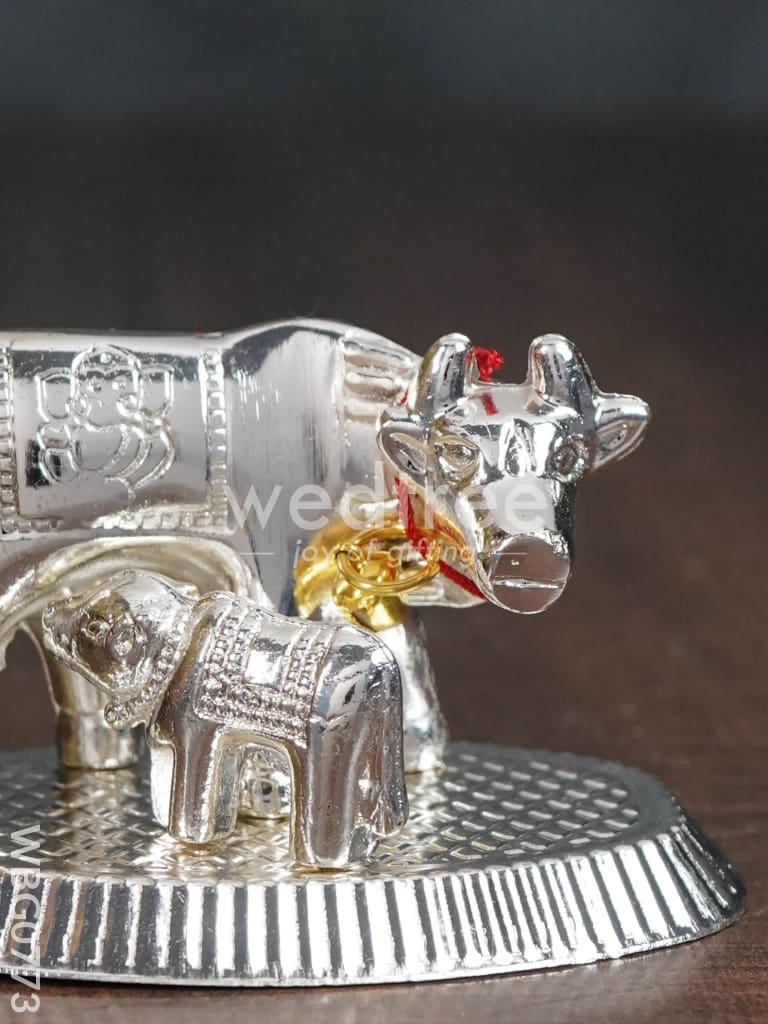 Silver Plated Cow and Calf - WBG0773