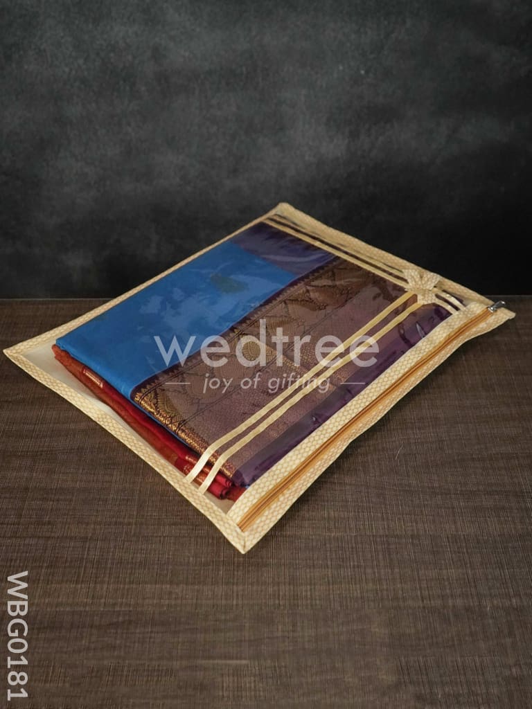 Single Saree Cover with Palanquin Print - WBG0181