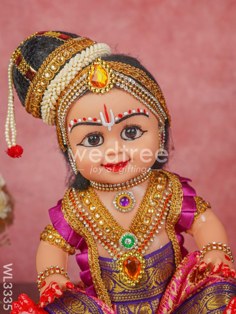 Sitting Krishna Doll - 9 inch - WL3335
