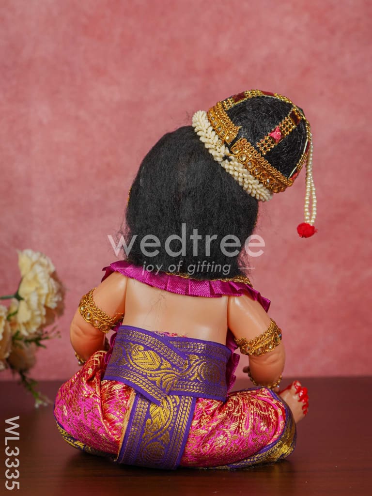 Sitting Krishna Doll - 9 inch - WL3335