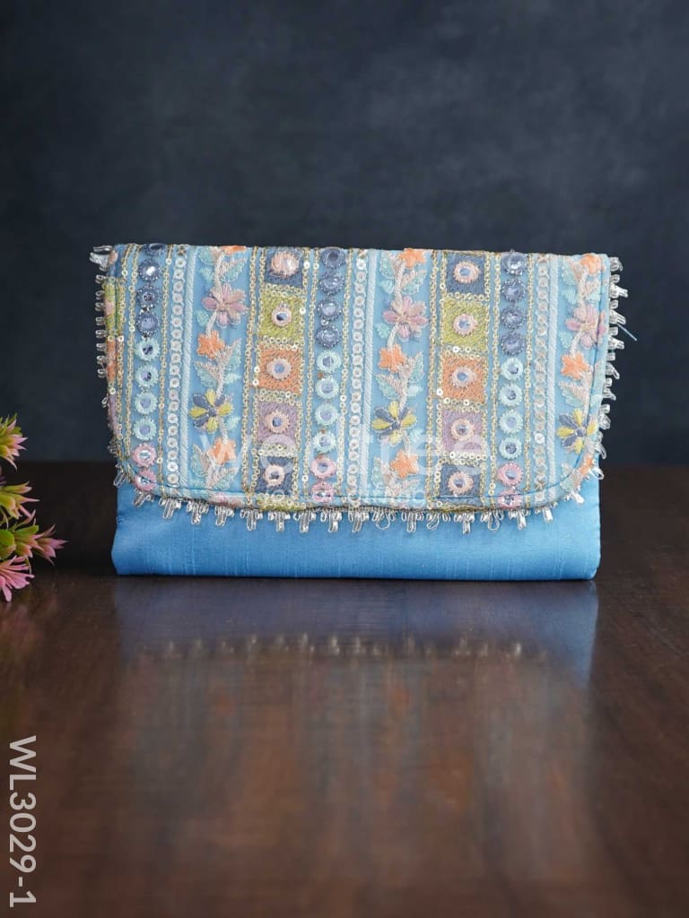 Sling Bag with Mirror & Embroidery Work - WL3029