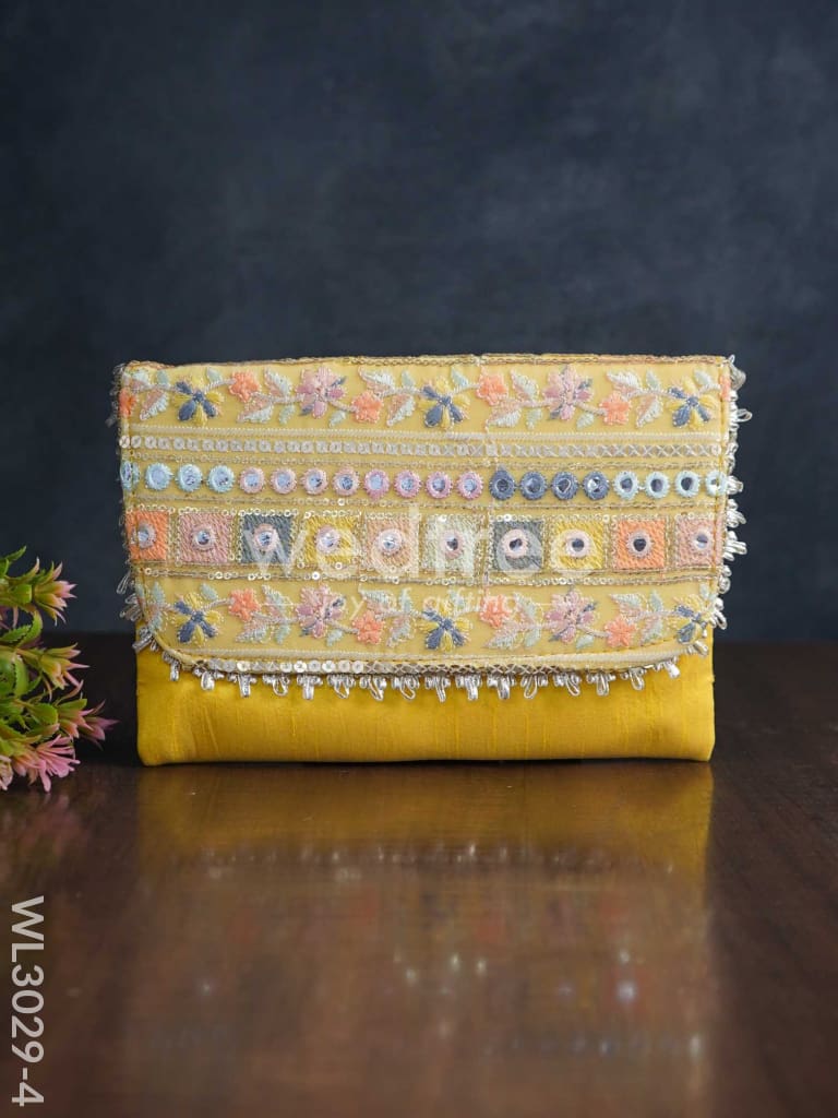 Sling Bag with Mirror & Embroidery Work - WL3029