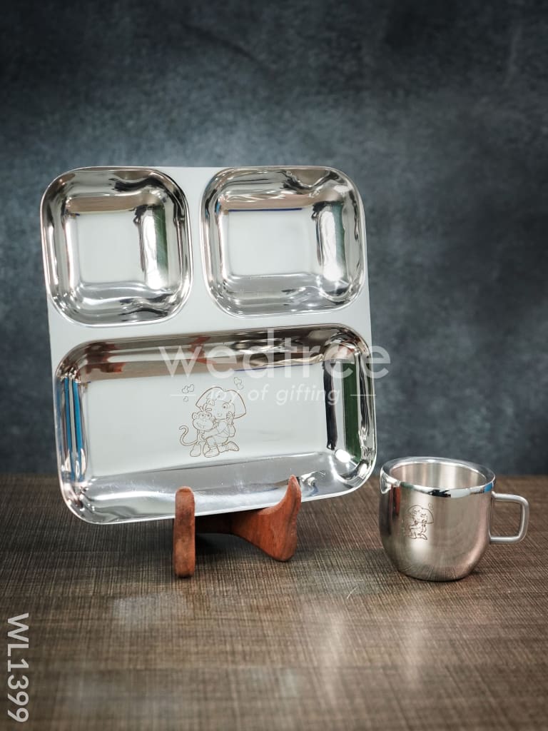 Stainless Steel Thali Set-Small - WL1399
