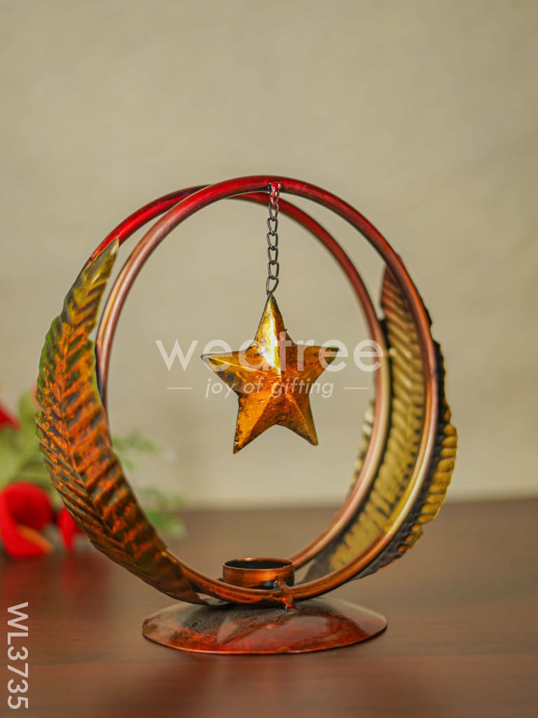 Star in Ring T Light Holder - WL3735