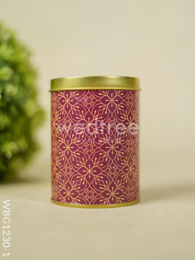 Storage Tin Container - Floral design - WBG1230-1