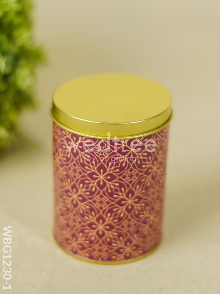 Storage Tin Container - Floral design - WBG1230-1