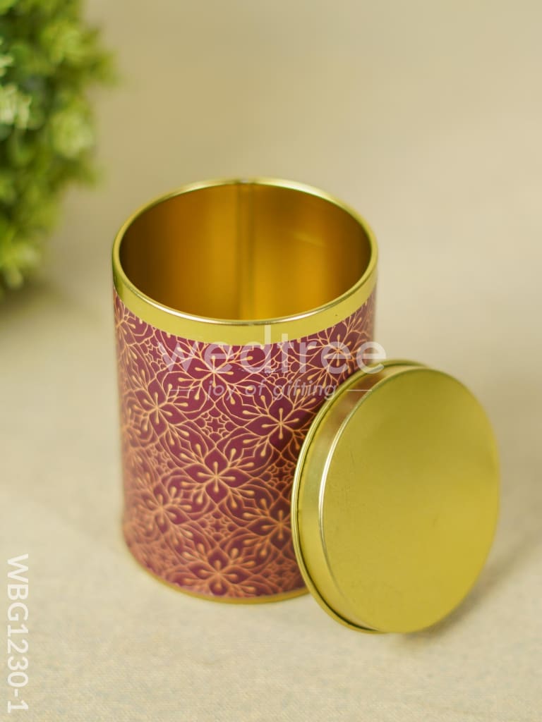 Storage Tin Container - Floral design - WBG1230-1
