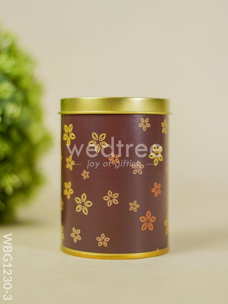 Storage Tin Container - Floral design - WBG1230-3