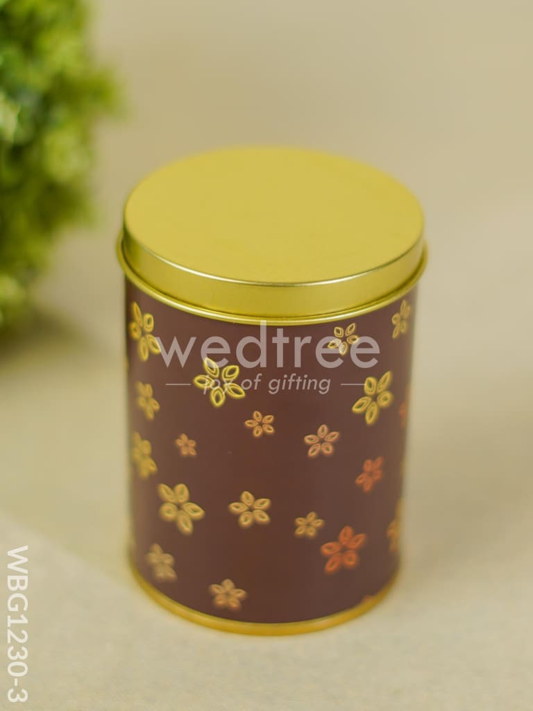 Storage Tin Container - Floral design - WBG1230-3