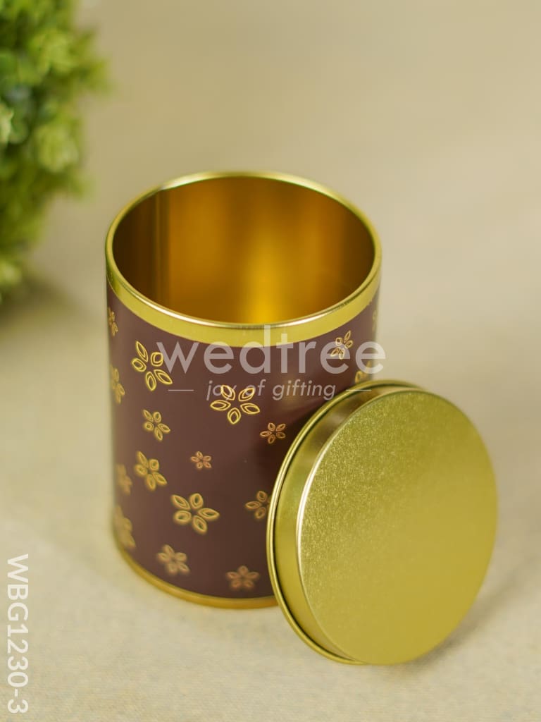 Storage Tin Container - Floral design - WBG1230-3