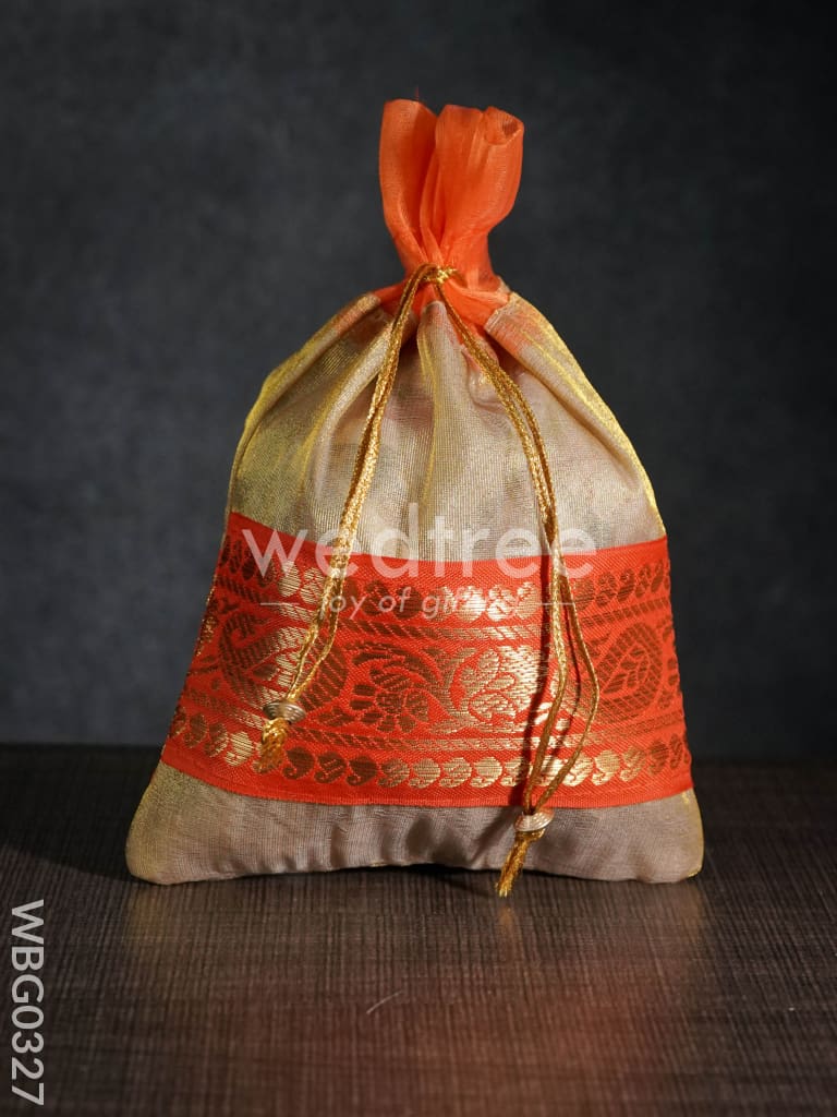 String Bag with classic Zari - WBG0327