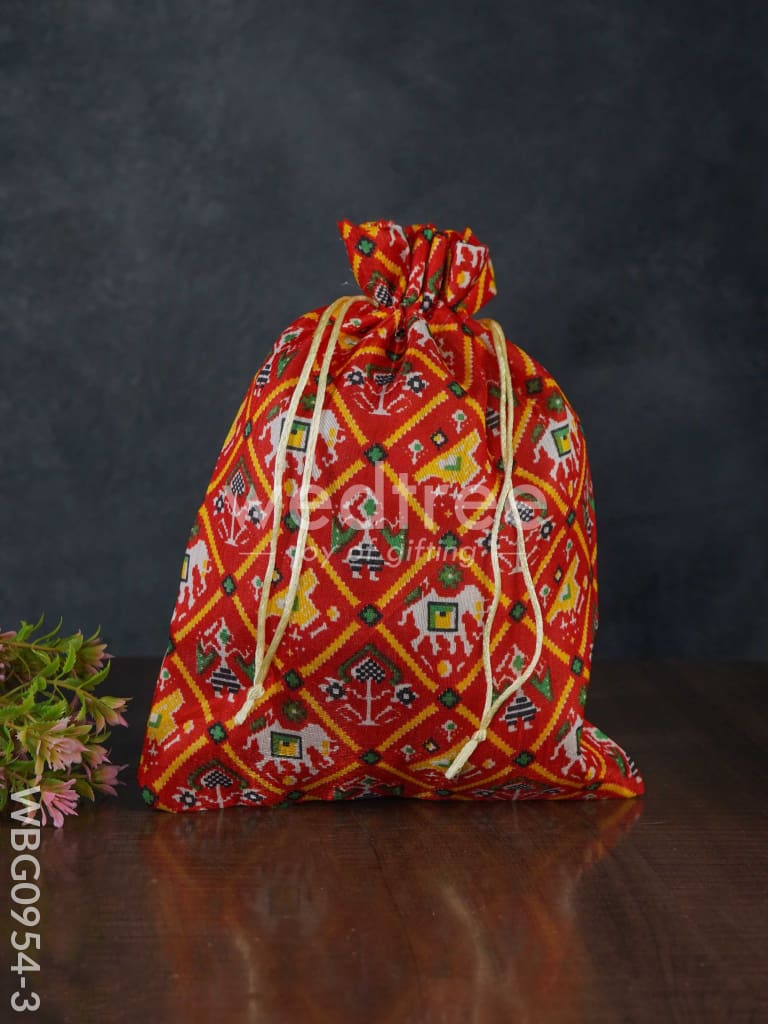 String Bag with Patola Prints - WBG0954