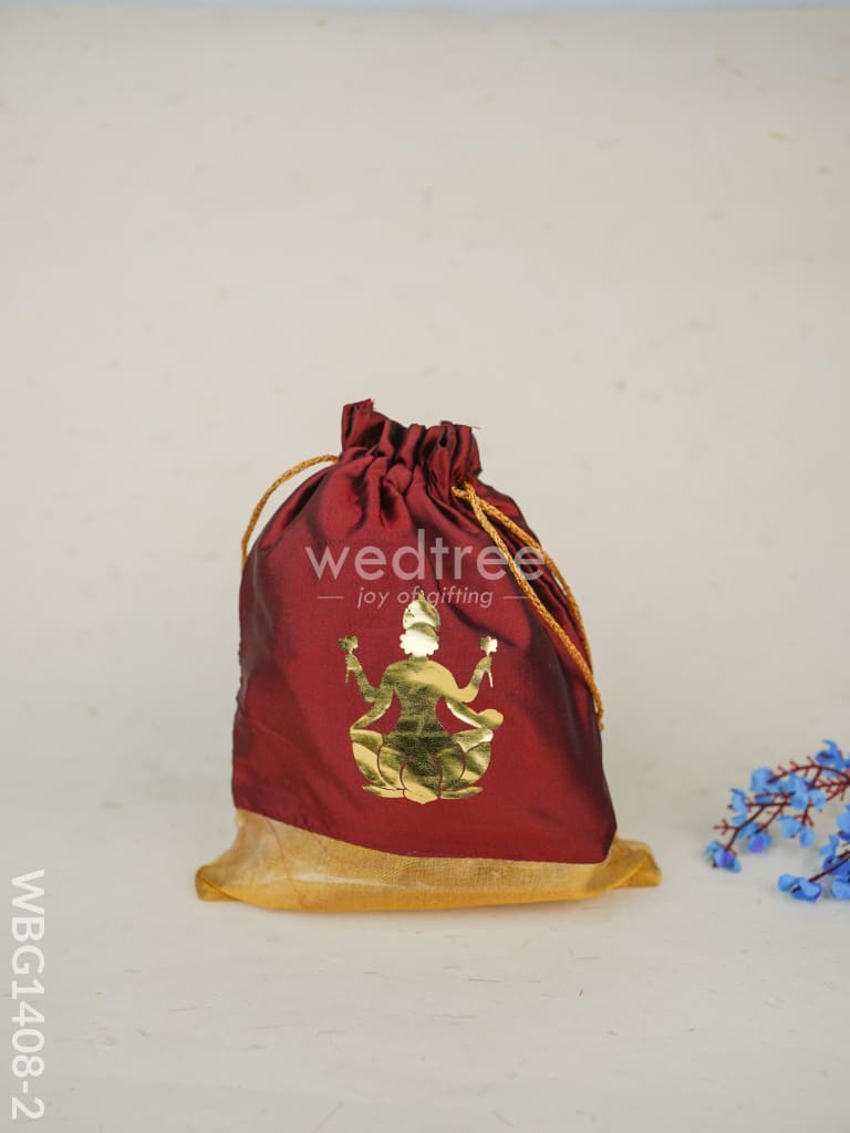 String Bag with Print - Goddess Lakshmi - WBG1408