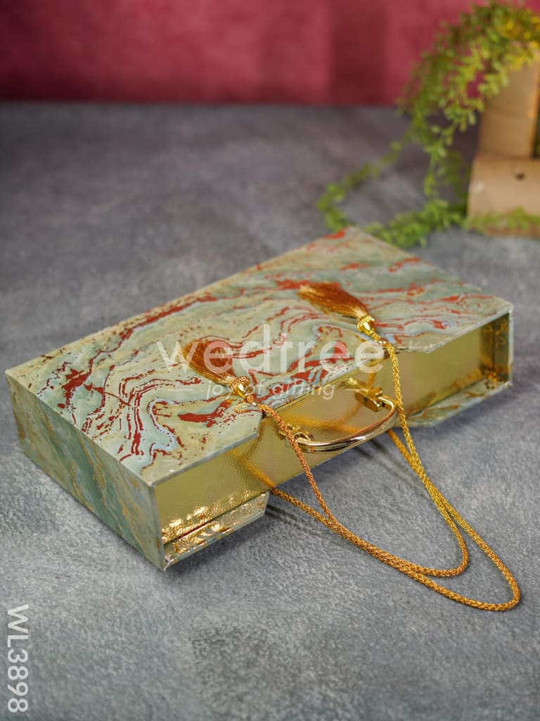 Suitcase Dry Fruit Box with 4 Glass Jars - WL3898