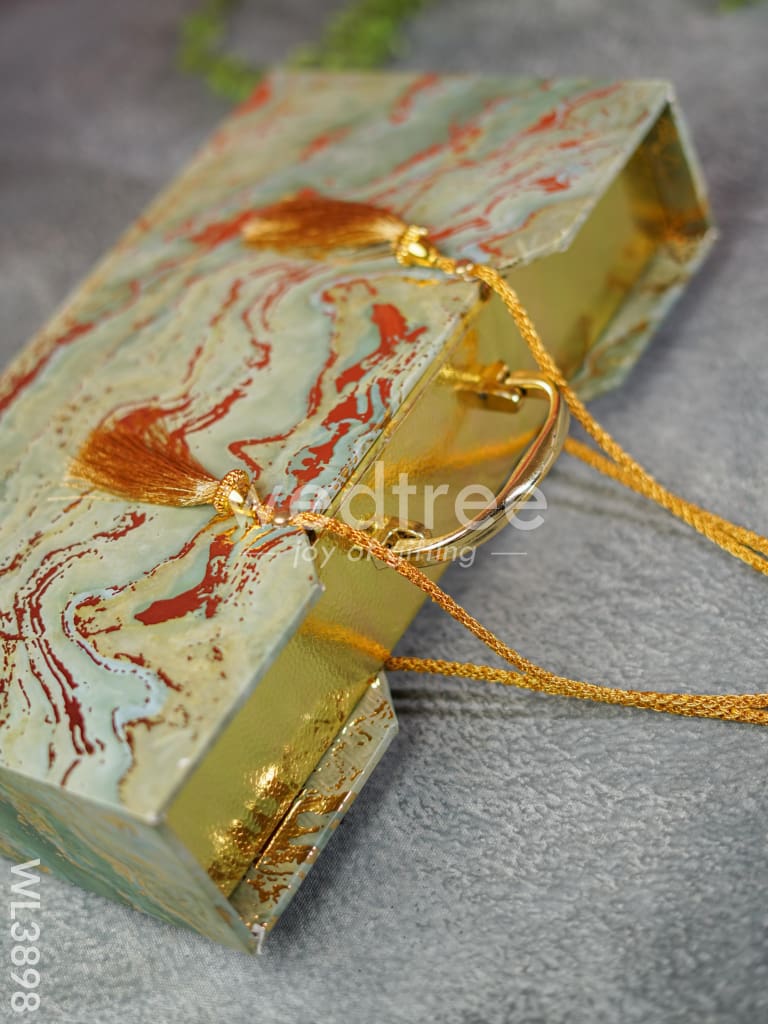 Suitcase Dry Fruit Box with 4 Glass Jars - WL3898