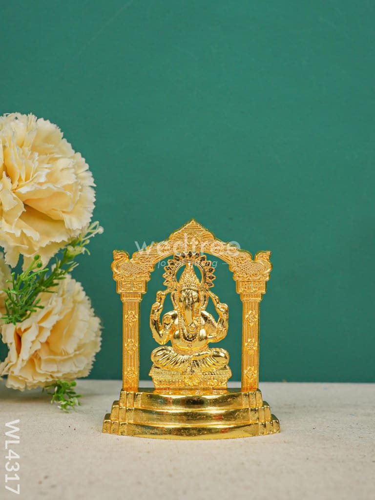 Swarna Golu 2 - Tanjore Painted Golu Padi & Zinc Alloy Murtis - WL4317