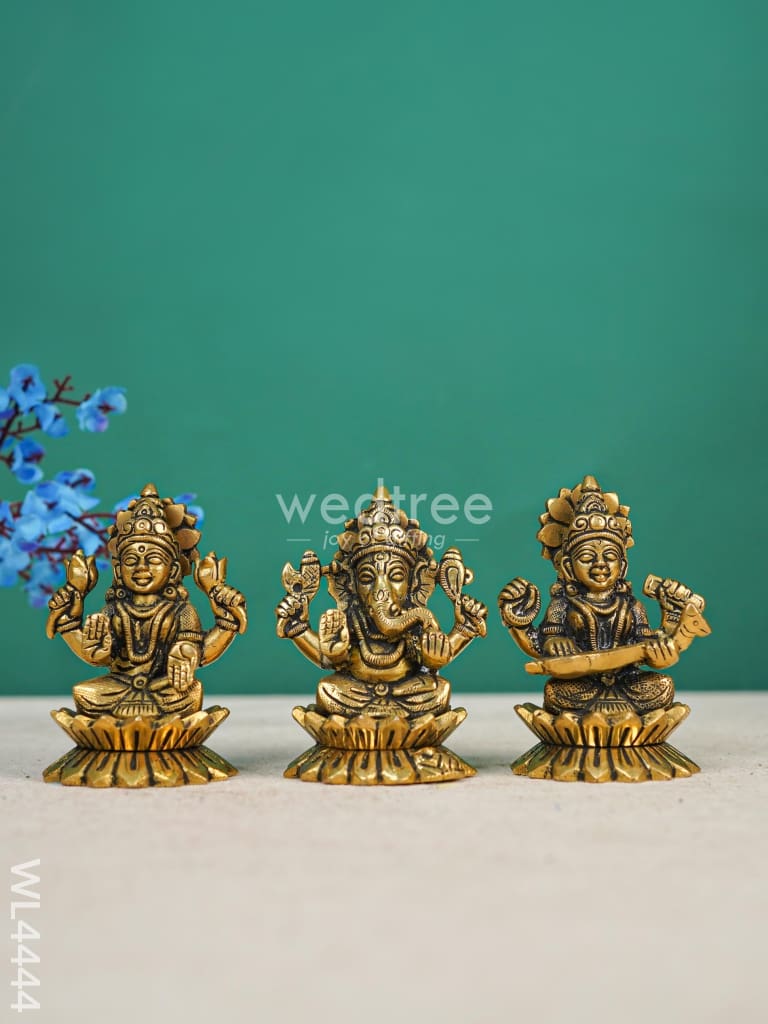 Swarna Golu 5 - Gold Oxidized Golu Padi & Brass Idols - WL4444