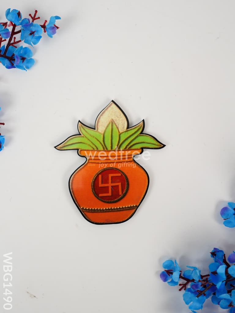 Swastik Kalash Fridge Magnet - WBG1490