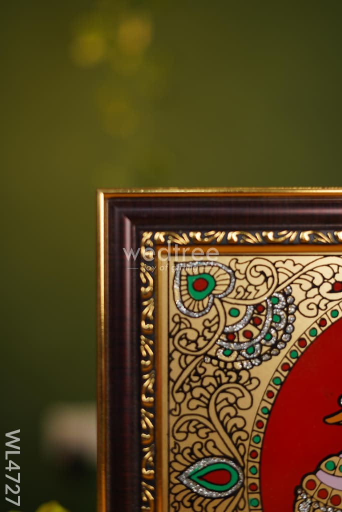 Tanjore Art Photo Frame - Annapakshi - 10 x 8 inch - WL4727